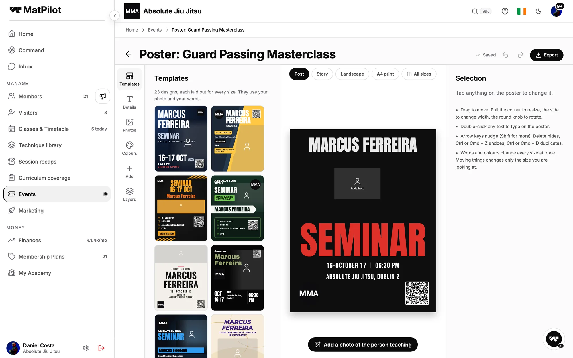 Un estudio de pósters