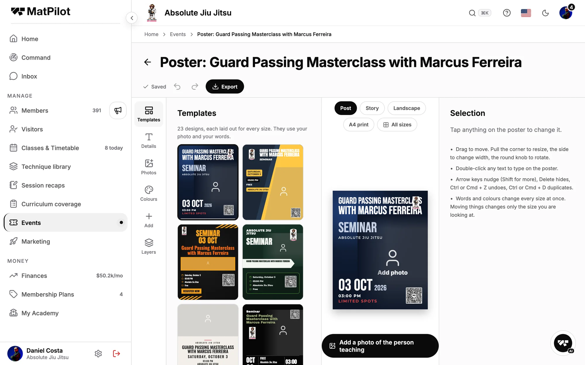 A poster studio