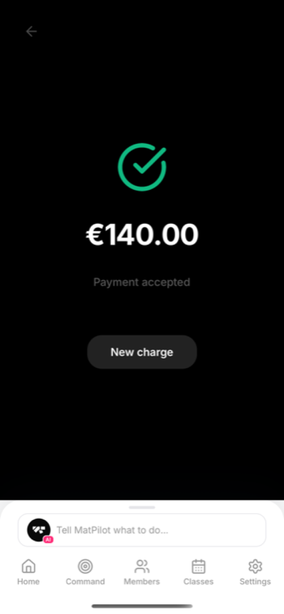 €140 payment accepted, dues cleared